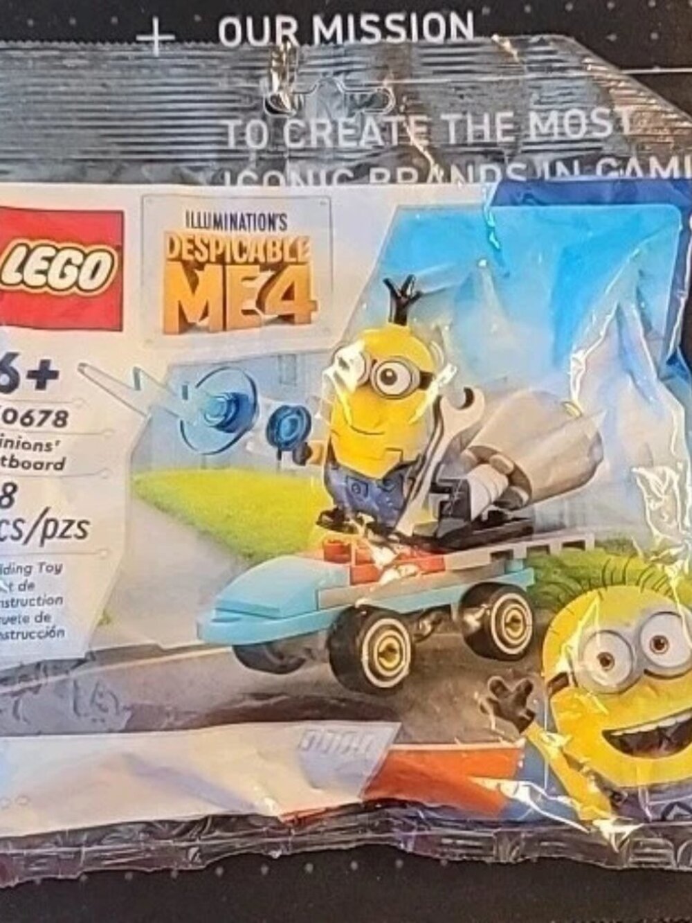 DESPICABLE ME 4 MINION JETBOARD LEGO POLYBAG + Minifig NEW SEALED #30678, 48 Pcs